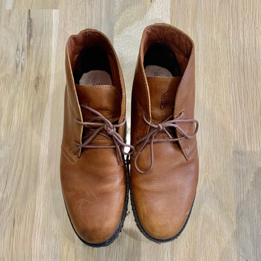 Polo Ralph Lauren Brown Leather Boots
